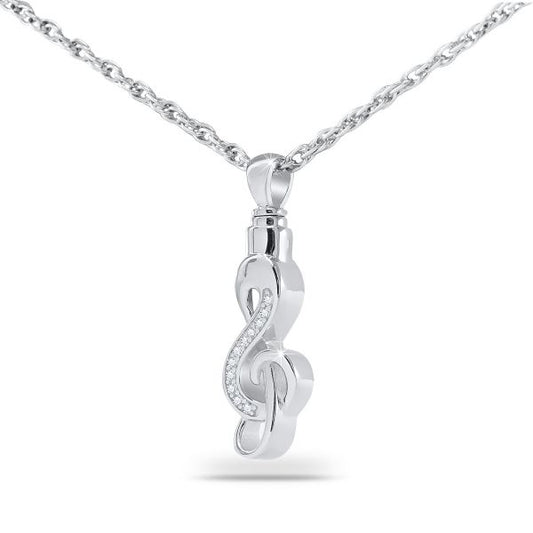Sweet Music Ash Steel Pendant